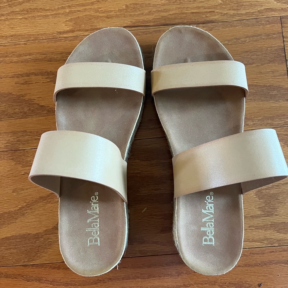 Bella Marie sandals. Never worn. Tan color.